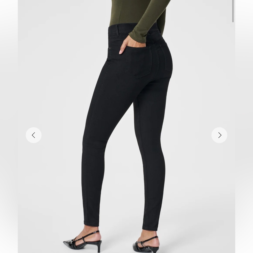 Spanx Ankle Skinny Jeans Clean Black - Picture 8 of 8